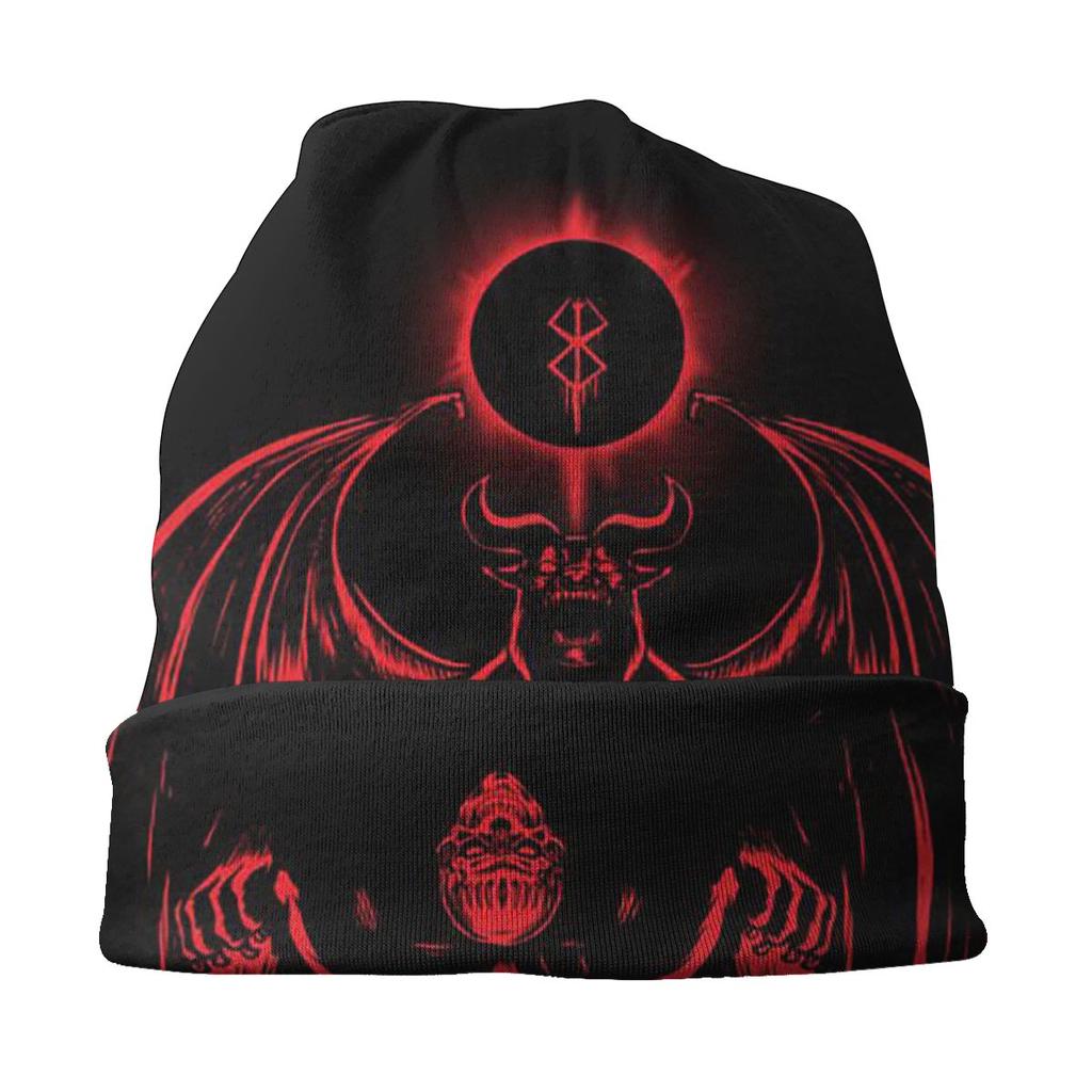 Кепка Berserk Guts Griffith Behelit Manga Goth унисекс, уличные шапочки Skullies, летняя теплая шапка двойного назначения, вязаные шапки
