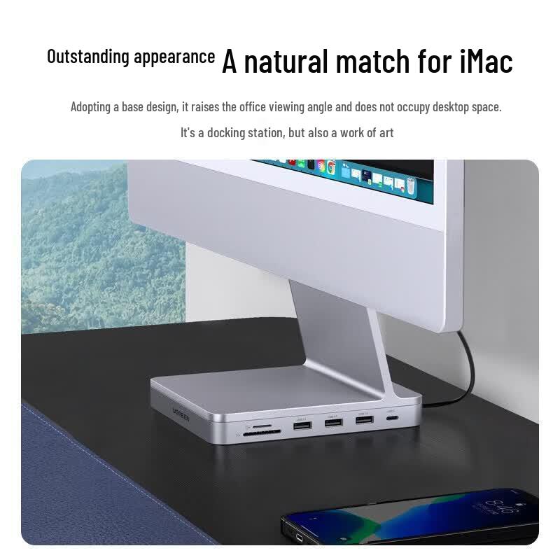 Ugreen USB-C концентратор-адаптер Gigabit Ethernet для iMac 2021, китайская вилка (адаптер в комплекте)