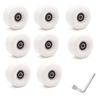 Double Row High-Elastic Shock Absorbing PU Four-Wheel Roller Skate Wheels - Non-Flashing, Universal Accessory
