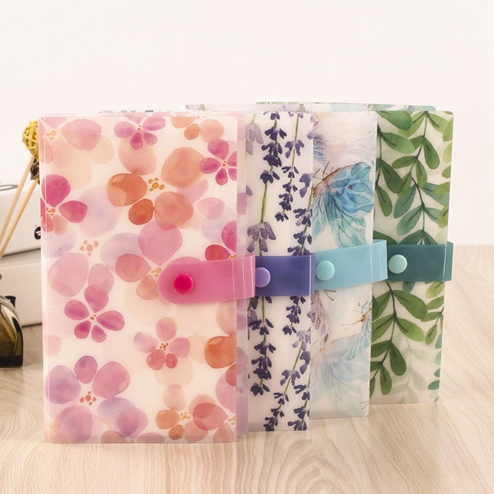 Slots Lovely Cartoon Album Water Decal Storage File Package Nail Sticker Storage Book Collecting