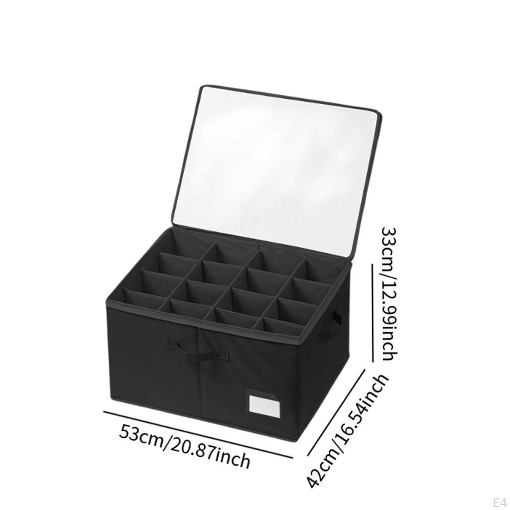 Органайзер для обуви, пылезащитный, 16 отделений, регулируемые разделители, коробка, чехол для шкафа-прихожей