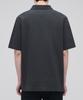 MUSINSA STANDARD Slit Neck Pique Polo Shirt [Dark Grey]