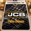Flannel BlanketJCB Custom Name Text Personalized Soft Warm Throw Blanket Home Decor Gift