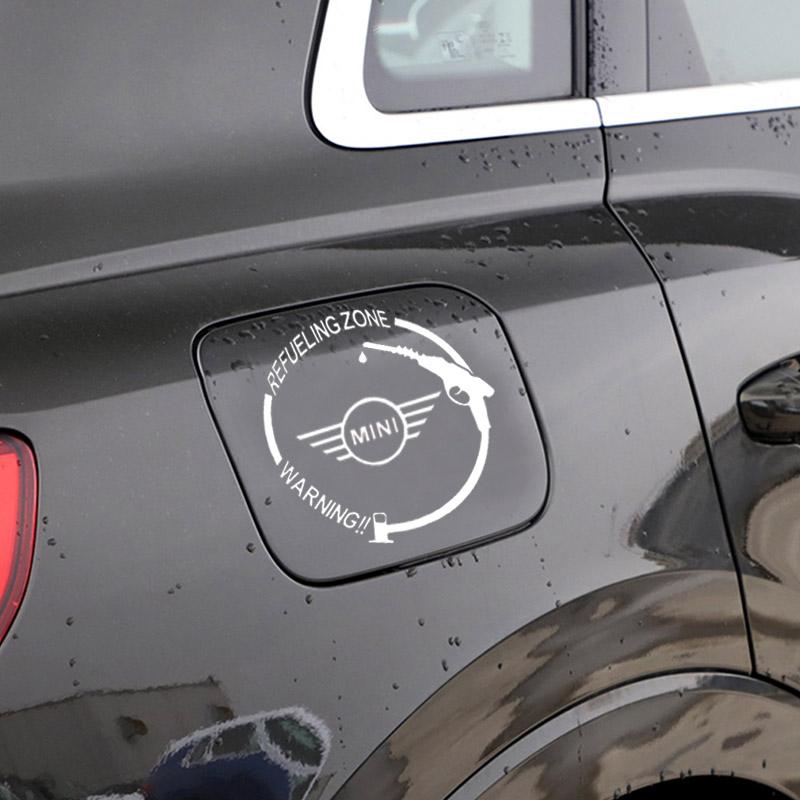 Виниловые светоотражающие наклейки на крышку бензобака с эмблемой автомобиля, аксессуары для Mini Cooper One S Clubman R50 R53 R56 R60 F55 F56 R57 R58 R59