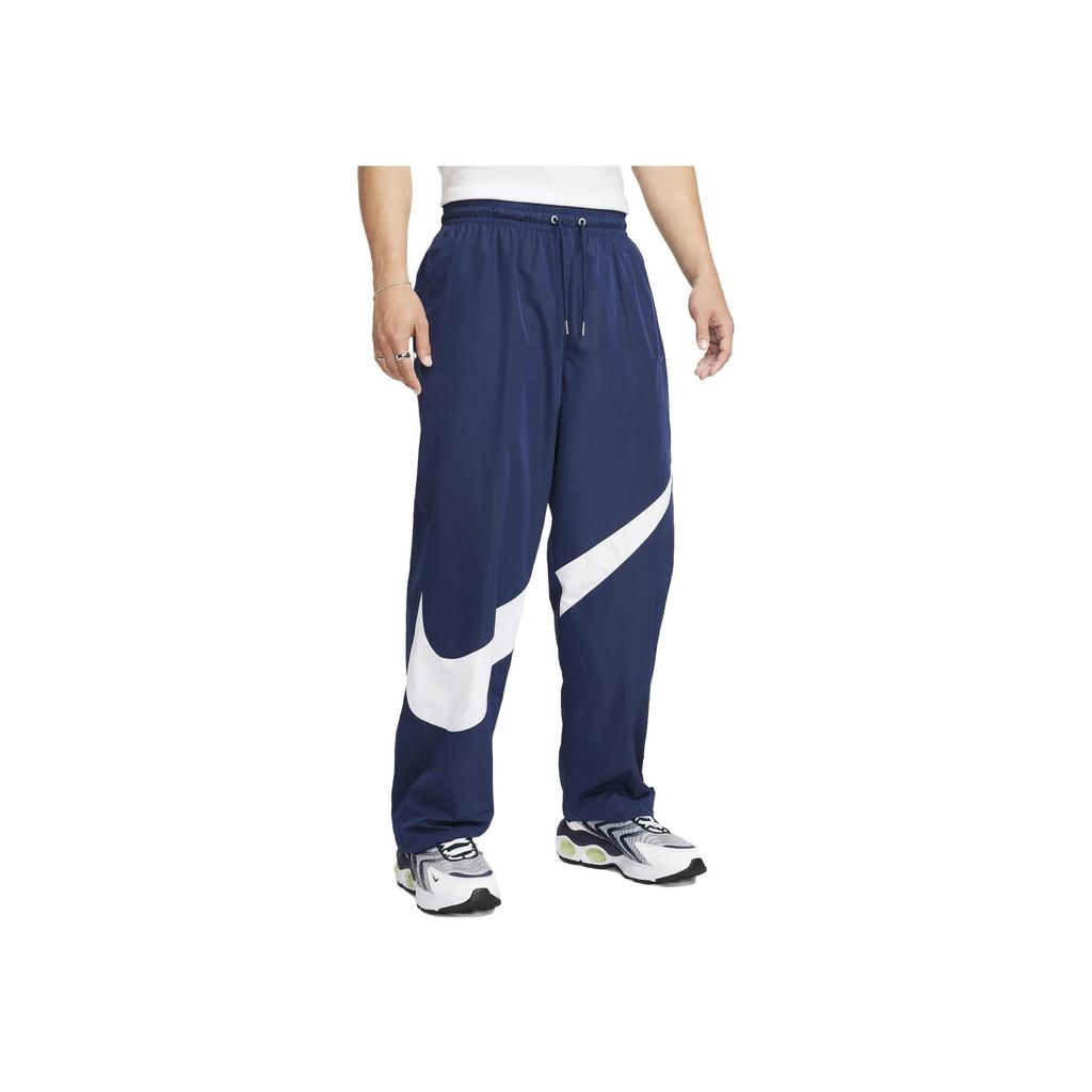 Nike Contrast Stripe Casual Loose Knit Sweatpants Men Bottoms Navy FB7881-410