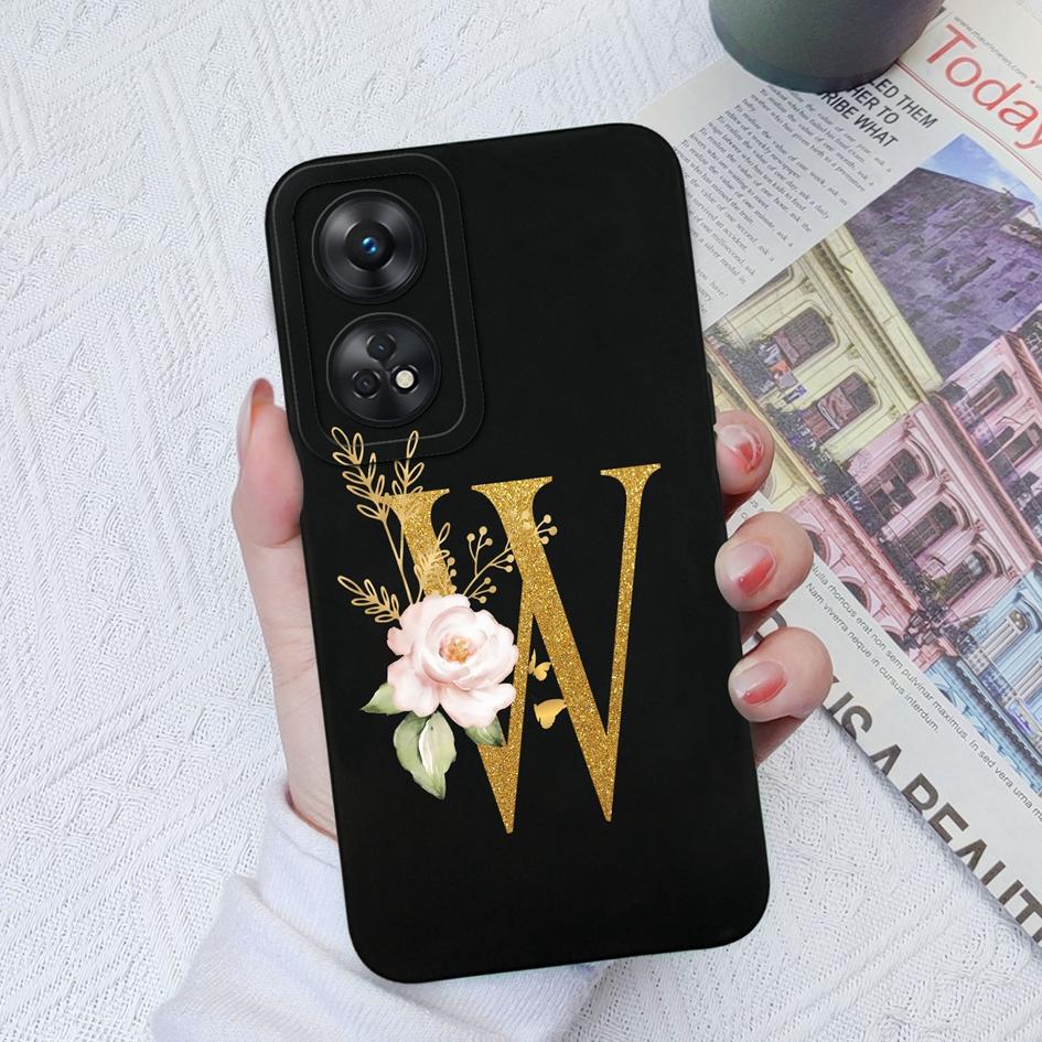 Чехол для телефона для Oppo Reno2 Reno3 4G 5G 4 5 Lite Pro, модный чехол для пары, цветочные буквы, матовый тонкий, мягкий силиконовый противоударный противоударный чехол для бампера Oppo