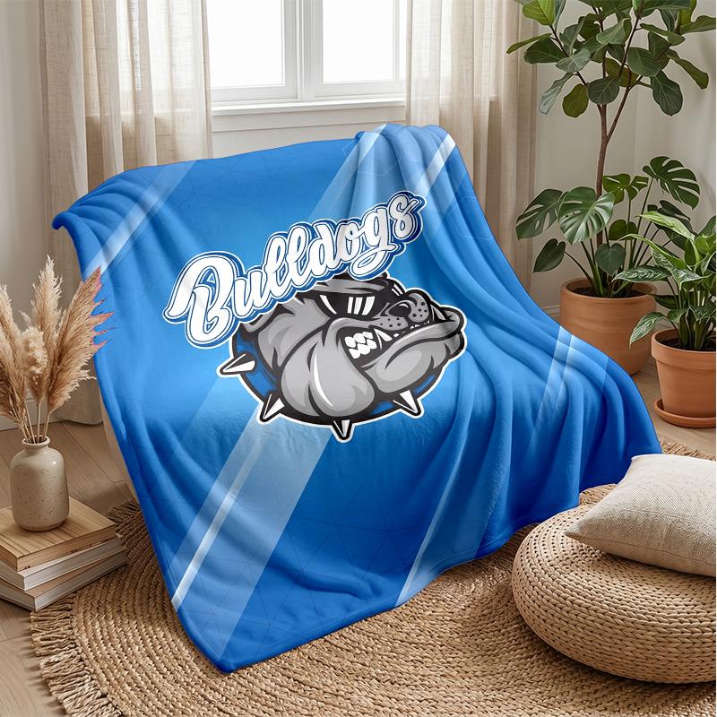 Canterbury-Bankstown Bulldogs Flannel Fleece Blanket Cozy Warm Throw Blanket For Couch Bed Travel All Season Use