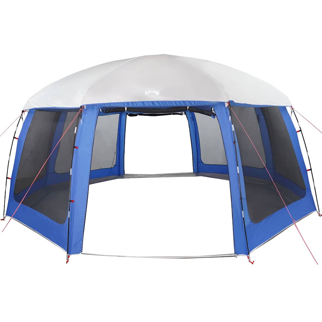 Pool Tent with Removable Rain Fly and Mesh Walls Azure Blue 690 x 690 cm