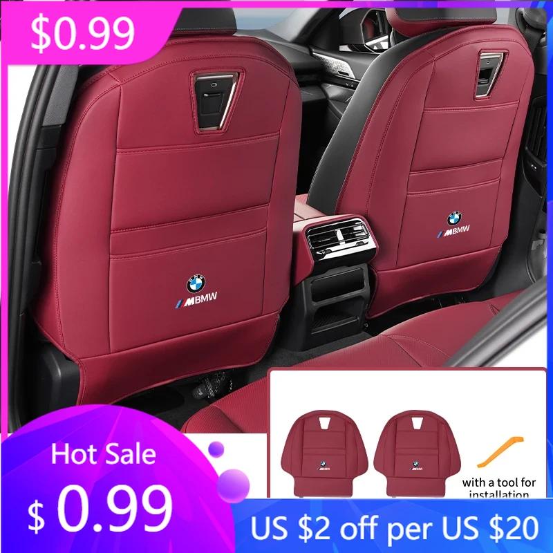 2025 Hot Car Interior Supplies Rear Seat Kick Mat Child Protection Pads Tools Cars Accessories For BMW M Performance E46 E90 F10