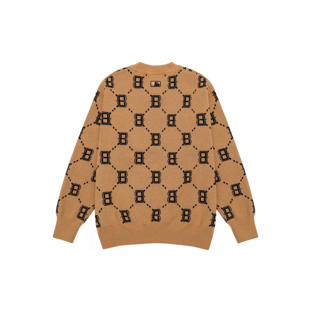 Новые свитеры MLB Old Flower Унисекс Бежевый Желтый 3AKPM0226-43BGS