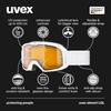 Uvex Двойные очки для лыж и сноуборда Element LGL Детские очки, Линза, Антизапотевание, Совместимые,