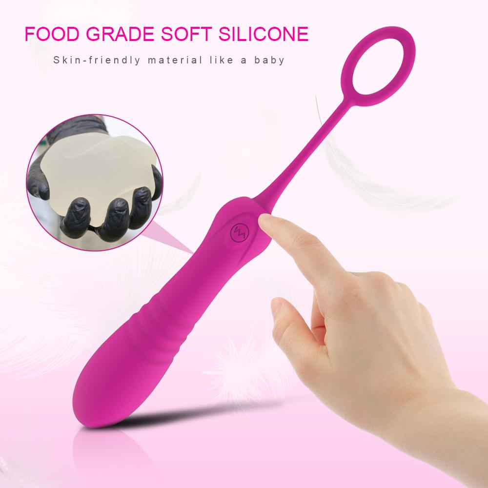 Женский беспроводной пульт дистанционного управления, стимуляция клитора G-spot, секс-игрушка, массажер, фаллоимитатор, автоматический выдвижной пуля