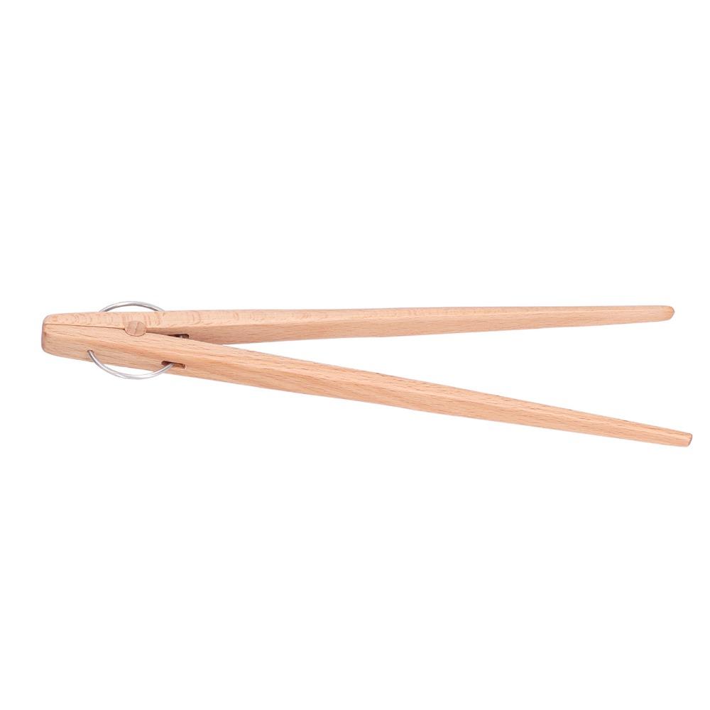 Classic Wooden Tongs Wooden Baking Clip Kitchen Gadget Snack Clip  Food/Salad/Fruits/Pickles