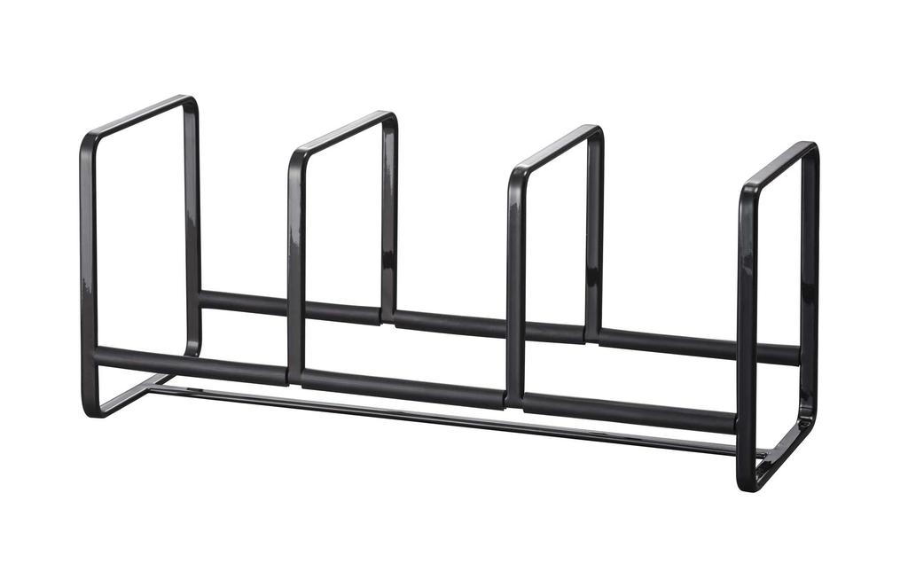 Yamazaki Jitsugyo Dish Stand Dish Rack Tower Wide S Black 3148