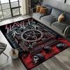 2025 Новый стиль Slayer Хэви-метал группа Знак Ковер Коврик для Гостиной Спальни Дома Украшение Дивана, Детский Игровой Нескользящий Напольный Коврик