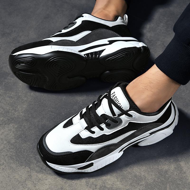 Man Clunky Sneakers Vintage Styles Casual Shoes Men Comfortable Designer Male Leisure Air Mesh Spring Mixed Colors Shoes Damping