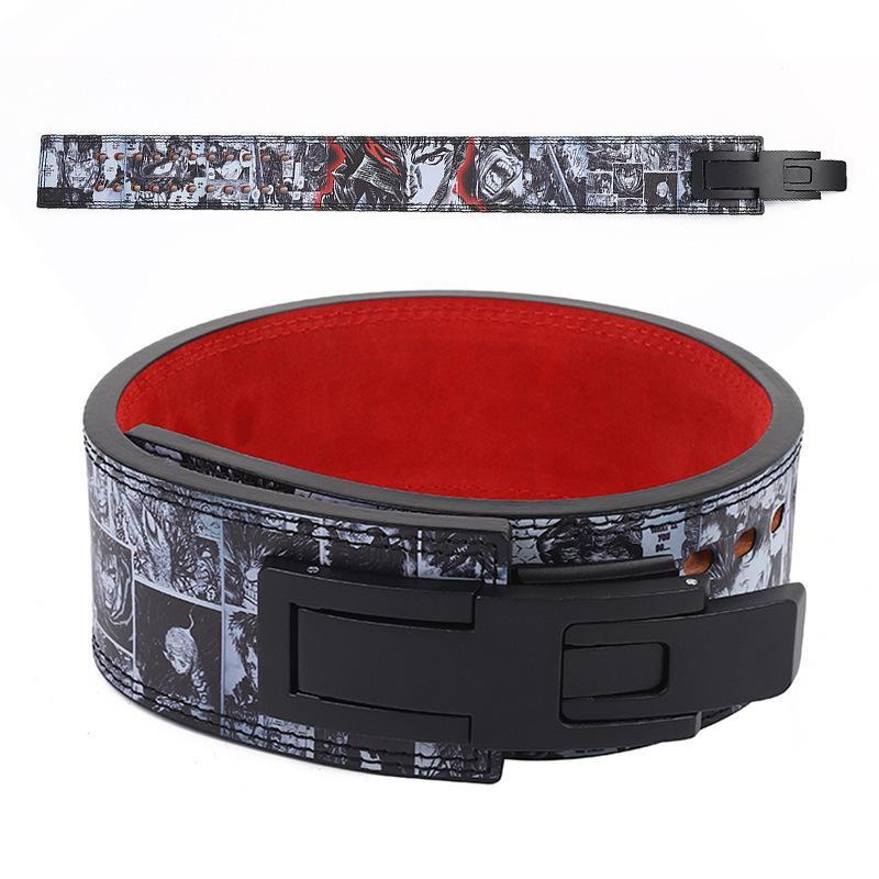 Спортивный пояс для приседаний из воловьей кожи с толчком для фитнеса, спортивное защитное оборудование для экстремальных испытаний, аксессуары, поясничный защитный пояс