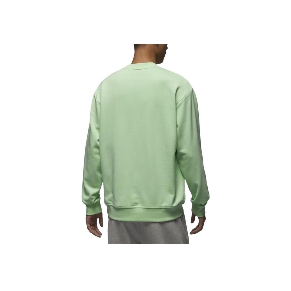 Jordan Sport Dri-Fit Crossover Crew Neck Comfortable Drop Shoulder Quick Dry Long Sleeve Sweatshirt Men Sweatshirt Steam-Green White FV8625-376