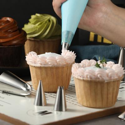 Набор из 10 шт. насадок из нержавеющей стали для украшения тортов и печенья. Большие многоразовые насадки для кондитерских мешков. Инструмент для художественной росписи тортов.