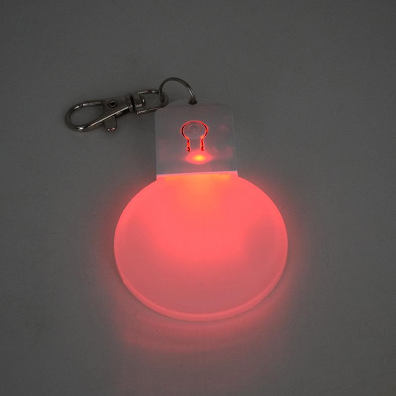 Пустой акриловый светодиодный брелок для сублимации 7 цветов RGB, персонализированный светящийся кулон для подарка на выпускной