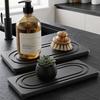 2 шт. Впитывающий поддон из диатомита для кухонной мыльницы, цветочного горшка, коврик, быстросохнущий каменный поддон