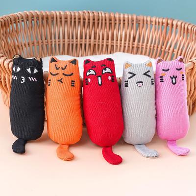 Содержит популярные игрушки для домашних кошек с мятой, милые кошачьи игрушки из ткани для чистки зубов и устойчивые к укусам изделия