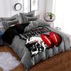 Duvet Cover Set Gray Bottom Double Ball Cap Pattern Down Soft And Comfortable Bedroom And Dormitory Decoration Bedding Set