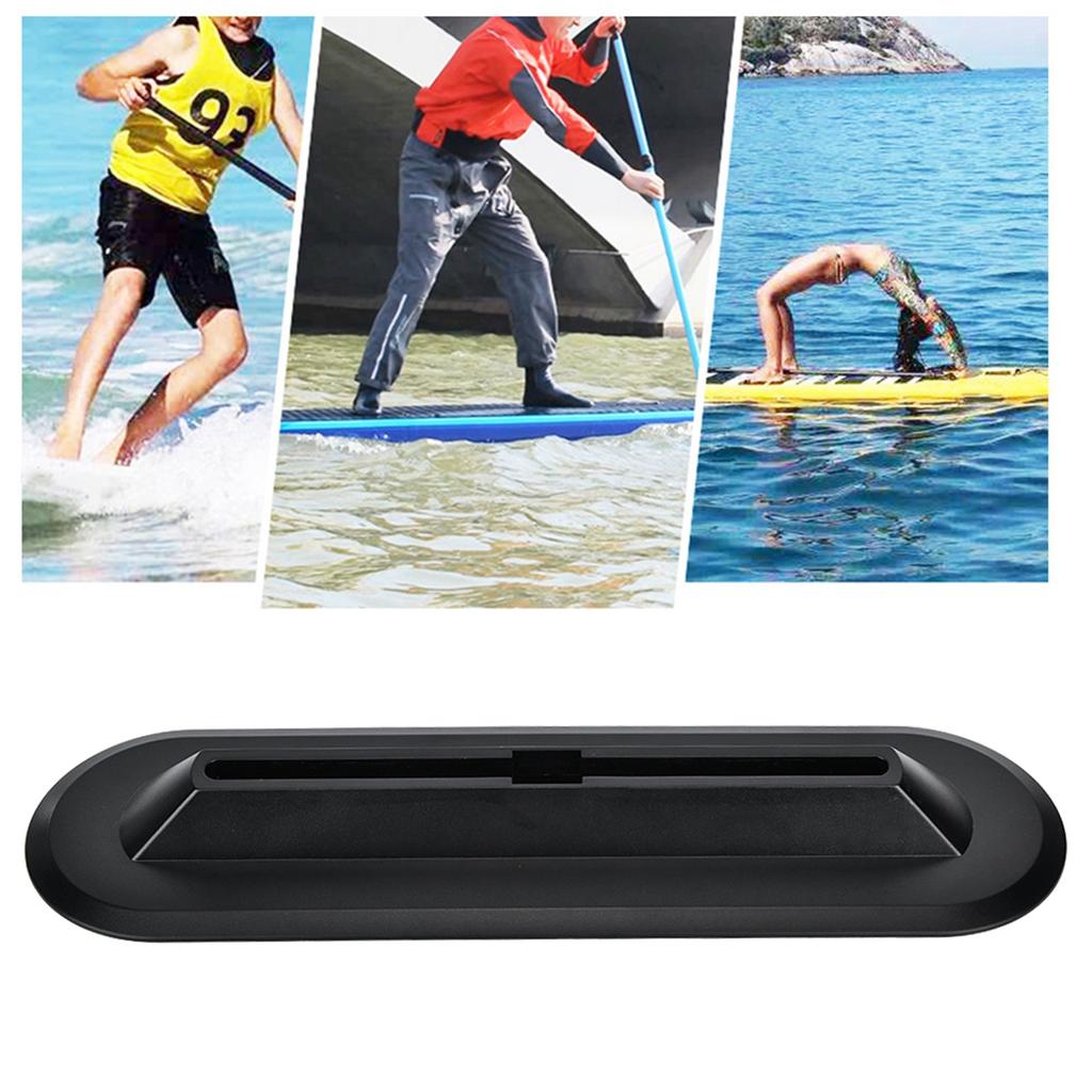 PVC Sport Surfing SUP Surfboard Fin Base Plug Slot Surf Board Accessory Black