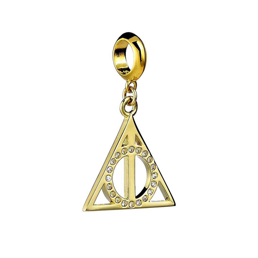 Harry Potter sterling silver Deathly Hallows Gold Plated slider charm