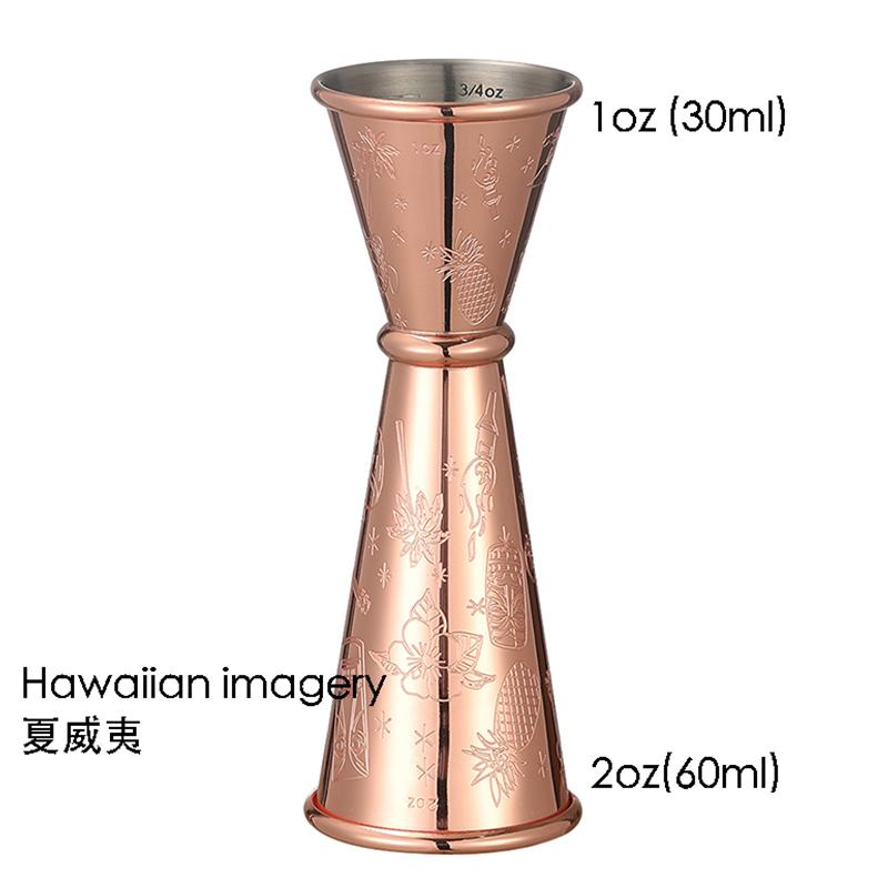 Двойной джиггер для барменства, Коктейльный джиггер 2 унции 1 унция | Мерный стаканчик для коктейлей Японский джиггер Мерка для шотов Джиггеры