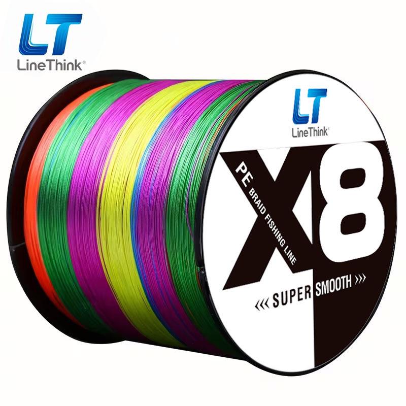 LineTink 300м 8-жильная плетёная леска PE, многожильная, для профессионального использования в соленой или пресной воде