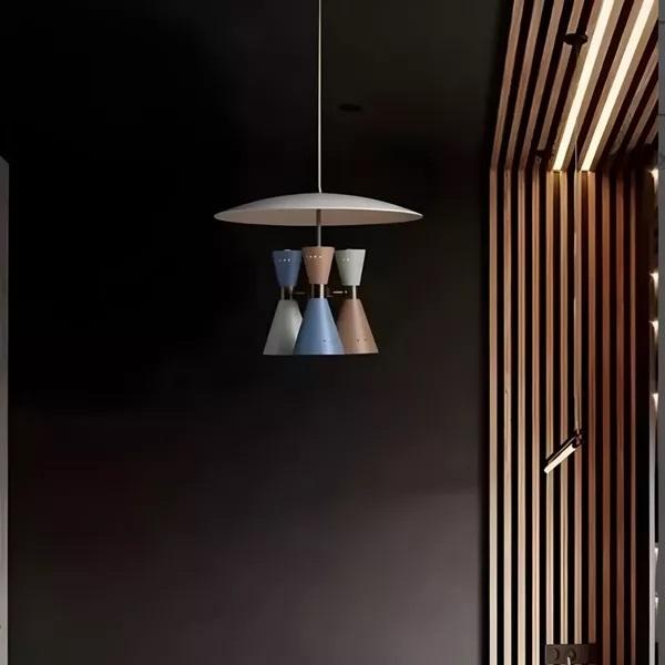 3Light Ceiling Fixture Pendant Light Mid Century Modern Brass Sputnik chandelier