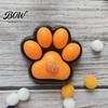 Soft Paw Pinch Toy Halloween Cat Squeeze Toy, Stress Relief Kitten Claw Sensory Party Supplies Stretchy Pet Fidget for Kids and Adults