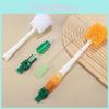 Универсальная бытовая щетка для чашек, щетка для бутылок, инструмент для чистки кухонных щелей, щетка с длинной ручкой, набор для чистки 5 в 1, зеленый