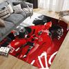 Kobbie Mainoo Flannel Printed Carpet, Home Sofa Decoration for Living Room & Bedroom, Non‑Slip Play Flannel Floor Mat for Game Room