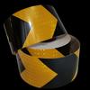 4inch*16FT Waterproof Reflective Tape Yellow-Black Conspicuity Adhesive Safety Stickers Arrow Warning Reflector Tapes For Trucks