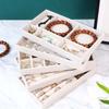 Bracelets Velvet Jewelry Tray Wooden Jewelry Storage Pallet Rings Earrings Organizer  Rings