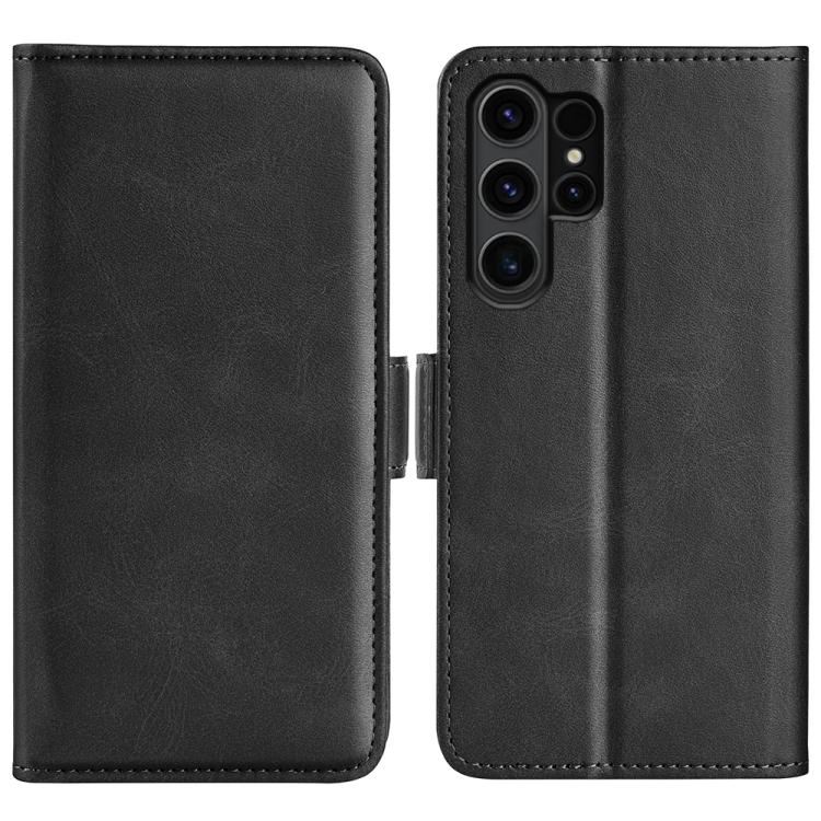 Dual-side Magnetic Buckle Horizontal Flip Leather Phone Case