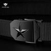 Tactical Bird Men's Nylon Belt, Casual Workwear, Automatic Buckle Canvas Belt, Woven Trouser Belt, 115cm