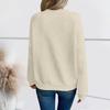 Women's Fashionable Long-sleeved Pullover Solid-color Top