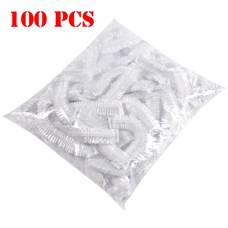 50/100PCS Disposable Food Cover Plastic Wrap Elastic Food Lids For Fruit Bowls Cups Caps Storage Kitchen Fresh Keeping Saver Bag