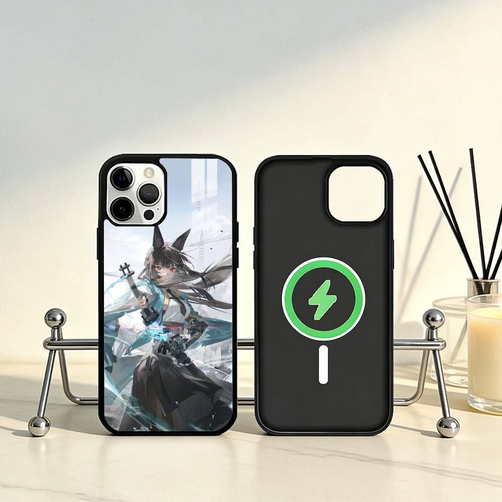 Чехол для телефона Zenless Zone Zero Мияби Хосими Для iPhone 17, 16, 15, 14, 13, 12, 11 Plus, Pro Max Магнитный Для Magsafe Беспроводная Зарядка