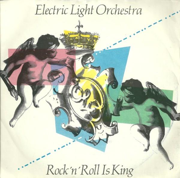 7-дюймовая пластинка ЭЛЕКТРИЧЕСКИЙ ОРКЕСТР Rock n Roll Is King A3500 Jet Records 1983 UK Rock Б/у
