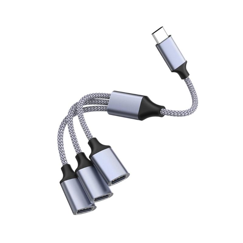 1 шт. 3 в 1 Type C Хост-разветвитель питания USB Type C Адаптер на USB2.0 OTG Type C Штекер-Розетка Кабель для данных и зарядки