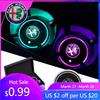For Alfa Romeo 2026 Hot Sticker Car USB Charging Luminescent Cup Pad Interior Atmosphere Lamp For Alfa Romeo serpent Giulia 159 