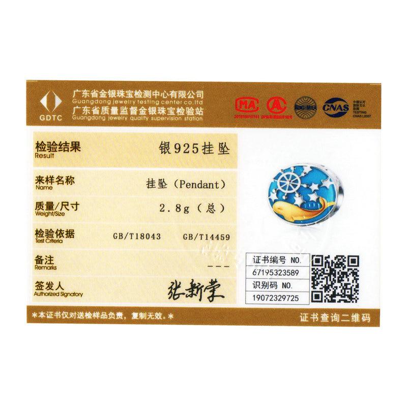 BAMOER Whale Dolphin Shark Charm 925 Sterling Silver Fit Original Bracelet Original Design Jewelry