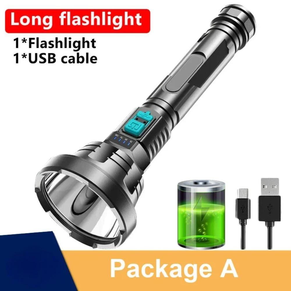 5000MAH High Power LED Flashlight Rechargeable Torch Lighting Light Waterproof Outdoor Camping Lamp Hunting