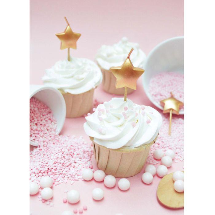 15 bougies d'anniversaire Étoiles dorées