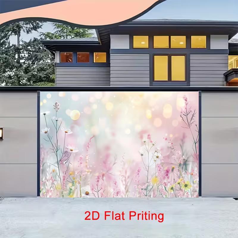 2D Blush Floral Backdrop 2D Flat Print for Weddings, Showers, and Outdoor Events
