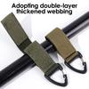 Nylon Webbing Carabiner Gloves Hook Outdoor Tactical Glove Climbing Rope Anti-lost Camping Hanging Buckle Tool